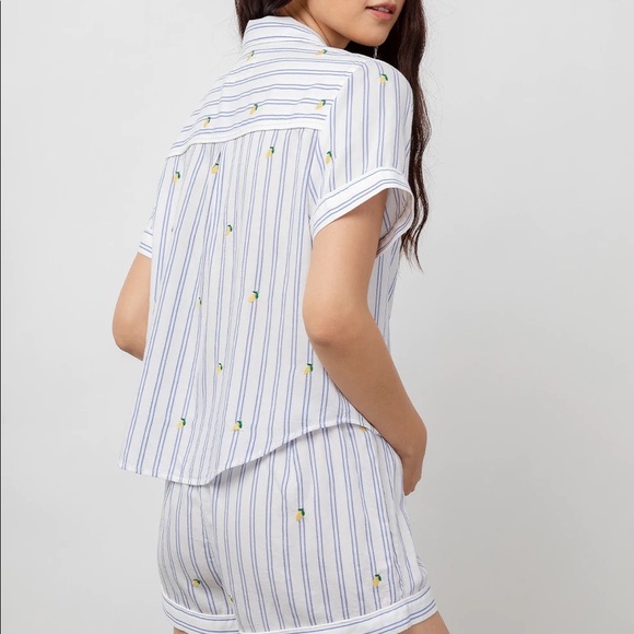 NWOT Rails Darcie Lemon Stripe Pajama set - Picture 6 of 6